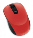852232 Мышь Microsoft Sculpt красный оптическая (1000dpi) беспроводная USB2.0 для ноутбука (3but)