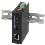 Медиаконвертер OSNOVO OMC-1000-11BX-I Промышленный компактный медиаконвертер Gigabit Ethernet с поддержкой PoE BT до 90W. Порты: 1 x GE (10/100/1000Ba