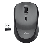 18519 Trust Wireless Mouse Yvi, USB, 800-1600dpi, Black, подходит под обе руки [18519]