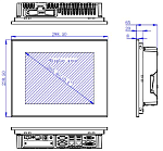 Безвентиляторный панельный компьютер Nodka TPC6000-C1043-LH-J6412-8G-SSD256G