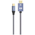 11021422 KS-is KS-536PB Кабель адаптер двунаправленный USB-C M DisplayPort 1.4 M, 1.8м премиум