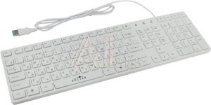335978 Клавиатура Оклик 556S белый USB slim Multimedia