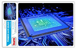 338264 Коврик для мыши Buro BU-R51768 Мини рисунок/процессор 220x180x2мм