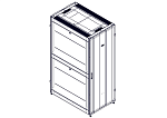 Монтажный шкаф Systeme Electric Монтажный шкаф, серия Uniprom, 42U-750/1200, боковые панели 4шт, черный Монтажный шкаф Systeme Electric Монтажный шкаф, серия Uniprom, 42U-750/1200, боковые панели 4шт, черный