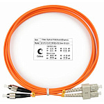 11053371 Cabeus FOP-62-SC-FC-1,5m Шнур оптический duplex SC-FC 62,5/125 mm 1,5м LSZH