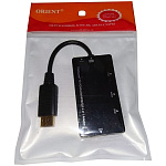 1504563 ORIENT Кабель-адаптер C311, DisplayPort M -> HDMI/ DVI-I/ VGA+Audio, длина 0.2 метра, черный (30571)