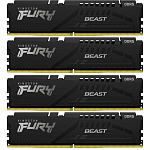 1000776173 Память оперативная/ Kingston 64GB 6000MT/s DDR5 CL40 DIMM (Kit of 4) FURY Beast Black XMP