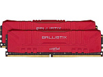 1289746 Модуль памяти CRUCIAL Ballistix Gaming DDR4 Общий объём памяти 32Гб Module capacity 16Гб Количество 2 2666 МГц Множитель частоты шины 15 1.35 В красны