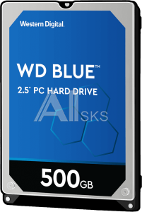 1000378816 Жесткий диск/ HDD WD SATA3 500Gb 2.5" (7mm) Blue 5400 16Mb