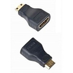 1182487 Gembird Переходник HDMI-miniHDMI 19F/19M, золотые разъемы, пакет [A-HDMI-FC]