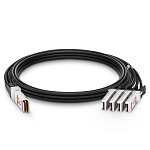 7000008988 Твинаксиальный медный кабель/ Customized 100G QSFP28 to 4x25G SFP28 Passive Direct Attach Copper Breakout Cable Compatible Brands 2.5m