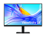 LS27D804UAIXCI Samsung 27" ViewFinity S8 S27D804UAI IPS LED 16:9 3840x2160x60Hz 5ms 350cd 1000:1 178/178 1,07 млрд DP; HDMI; USB-C (90 Вт); USB3.0x3;Tilt; Swiv; HAS;