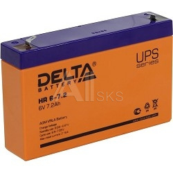 1478196 Delta HR 6-7.2 (7.2 А\ч, 6В) свинцово- кислотный аккумулятор