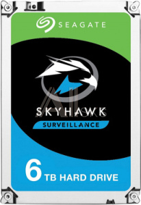 1832854 Жесткий диск Seagate S SATA-III 6Tb ST6000VX001 Surveillance Skyhawk (5400rpm) 256Mb 3.5"