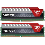 1226196 Модуль памяти PATRIOT Viper Elite Gaming DDR4 Общий объём памяти 16Гб Module capacity 32Гб Количество 2 2400 МГц Множитель частоты шины 15 1.2 В серый