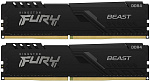 1000632790 Память оперативная/ Kingston 32GB 2666MT/s DDR4 CL16 DIMM (Kit of 2) FURY Beast Black