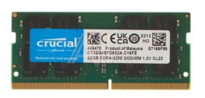 3208864 Модуль памяти для ноутбука SODIMM 32GB PC25600 DDR4 SO CT32G4SFD832A CRUCIAL