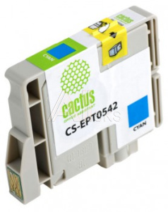 690115 Картридж струйный Cactus CS-EPT0542 T0542 голубой (16.2мл) для Epson Stylus Photo R800/R1800