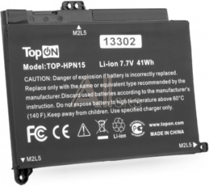 1986398 Батарея для ноутбука TopON TOP-HPN15 7.7V 4400mAh литиево-ионная (103298)
