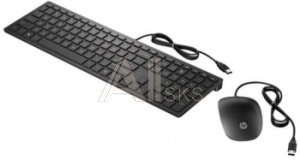 1086169 Клавиатура + мышь HP Pavilion 400 клав:черный мышь:черный USB slim