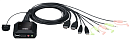 CS22H-AT ATEN 2-Port USB 4K HDMI Cable KVM Switch