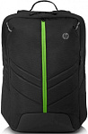 1168476 Рюкзак для ноутбука 17.3" HP Pavilion Gaming 500 черный/зеленый полиэстер (6EU58AA)