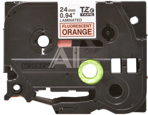 TZEB51 Brother TZeB51: для печати наклеек черным на флуоресцентном оранжевом фоне, ширина: 24 мм.