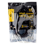 11044977 Кабель HDMI Cablexpert 19M/19M, v2.0, медь, позол.котакты, экран, 2 фер.кольца, 1.8м, черный, пакет (CCF2-HDMI4-6)