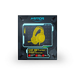 1842071 CBR CHP 827 Armor, Компьютерная гарнитура проводная стерео, игровая, полноразм. наушники, микрофон с шумоподав., USB/2хмини-джек 3,5 мм, LED-подсветка 1842071 CBR CHP 827 Armor, Компьютерная гарнитура проводная стерео, игровая, полноразм. наушники, микрофон с шумоподав., USB/2хмини-джек 3,5 мм, LED-подсветка