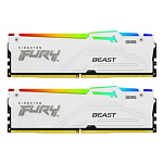 11062595 Kingston 32GB 5600MT/s DDR5 CL40 DIMM (Kit of 2) FURY Beast White RGB XMP KF556C40BWAK2-32