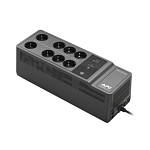 APC Back-UPS ES 850VA/520W, 230V, 8 Schuko (2 Surge & 6 batt.), USB, USB charge(type A,C), Data/DSL protect.,(BE700G-RS, BE850G2-GR analogue), 1 year