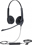 1130558 Наушники с микрофоном Jabra BIZ 1500 Duo черный 2.3м накладные USB оголовье (1559-0159)
