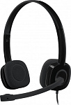 1874118 Наушники с микрофоном Logitech H151 черный 1.8м накладные оголовье (981-000589)