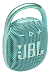 JBLCLIP4TEAL JBL CLIP 4 портативная А/С: 5W RMS, BT 5.1, до 10 часов, 0,24 кг, цвет бирюзовый