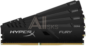 1315282 Модуль памяти KINGSTON Fury Gaming DDR4 Общий объём памяти 64Гб Module capacity 16Гб Количество 4 3200 МГц Радиатор Множитель частоты шины 16 1.35 В ч