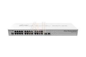 1221193 Сетевой коммутатор MIKROTIK 24x10Base-T / 100Base-TX / 1000Base-T 2xSFP+ CRS326-24G-2S+RM