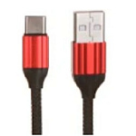 1808499 LDNIO LD_B4634 LS431/ USB кабель Type-C/ 1m/ 2.4A/ медь: 86 жил/ Нейлоновая оплетка/ Red
