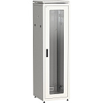 1000463977 ITK Шкаф сетевой 19" LINEA N 47U 600х600 мм стеклянная передняя дверь серый