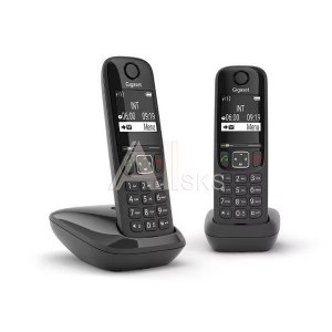 Телефонный аппарат GIGASET AS690 DUO BLACK