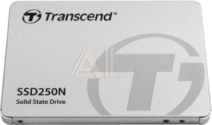 1000618679 Твердотельный накопитель/ Transcend SSD SSD250N, 1000GB, 2.5" 7mm, SATA3, 3D TLC, R/W 560/480MB/s, IOPs 82 000/80 000, DRAM buffer 1024MB, TBW 1000,