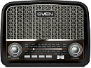 1000505024 АС SVEN SRP-555, черный-серебро (3 Вт, FM/AM/SW, USB, SD/microSD, встроенный аккумулятор)