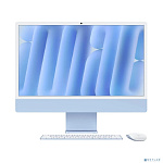 Apple iMac 24-inch 2024 [MWUF3HN/A] (КЛАВ.РУС.ГРАВ.) Blue 24" Retina 4.5K {(4880x2520) M4 8C CPU 8C GPU/16GB/256GB SSD/рекоменд.переход.1979059/199128