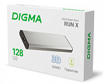 1880884 Накопитель SSD Digma USB 3.2 128Gb DGSR8128G1MSR RUN X 1.8" серебристый