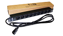 Блок розеток Блок розеток 19", 1-фазный без выключателя, 10A / 250V, 9xSchuko, шнур 3.0 м, разъем C14
