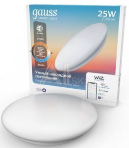 1536340 Умный светильник Gauss IoT Smart Home настенно-потолочный белый (2050112)