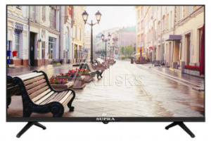 1402462 Телевизор LED Supra 32" STV-LC32ST00100W Frameless черный HD 50Hz DVB-T DVB-T2 DVB-C WiFi Smart TV (RUS)