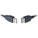 1387151 Bion Кабель удлинительный USB 2.0 A-A (m-f), 3м, черный [BXP-CCP-USB2-AMAF-030]