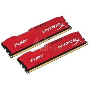 1156655 Модуль памяти KINGSTON Fury Gaming DDR3 Module capacity 8Гб Количество 2 1866 МГц Множитель частоты шины 10 1.5 В красный HX318C10FRK2/16