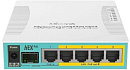 1080064 Роутер MikroTik hEX PoE (RB960PGS) 10/100/1000BASE-TX/SFP белый