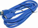 841910 Кабель Ningbo micro USB 3.0 B (m) угловой USB A(m) 3м синий (блистер)